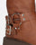 RYOKO - brown ankle boots with studs and straps