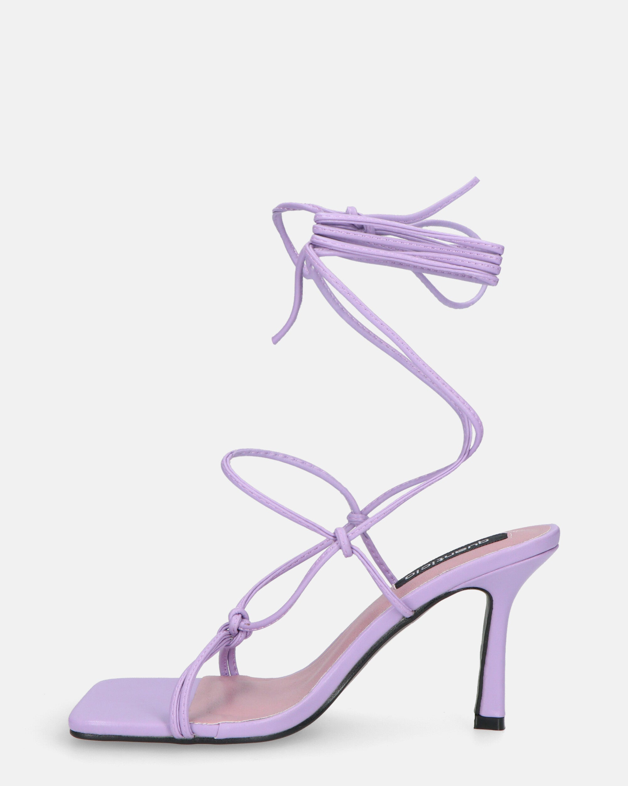 DOLLY - violet stiletto heel with laces