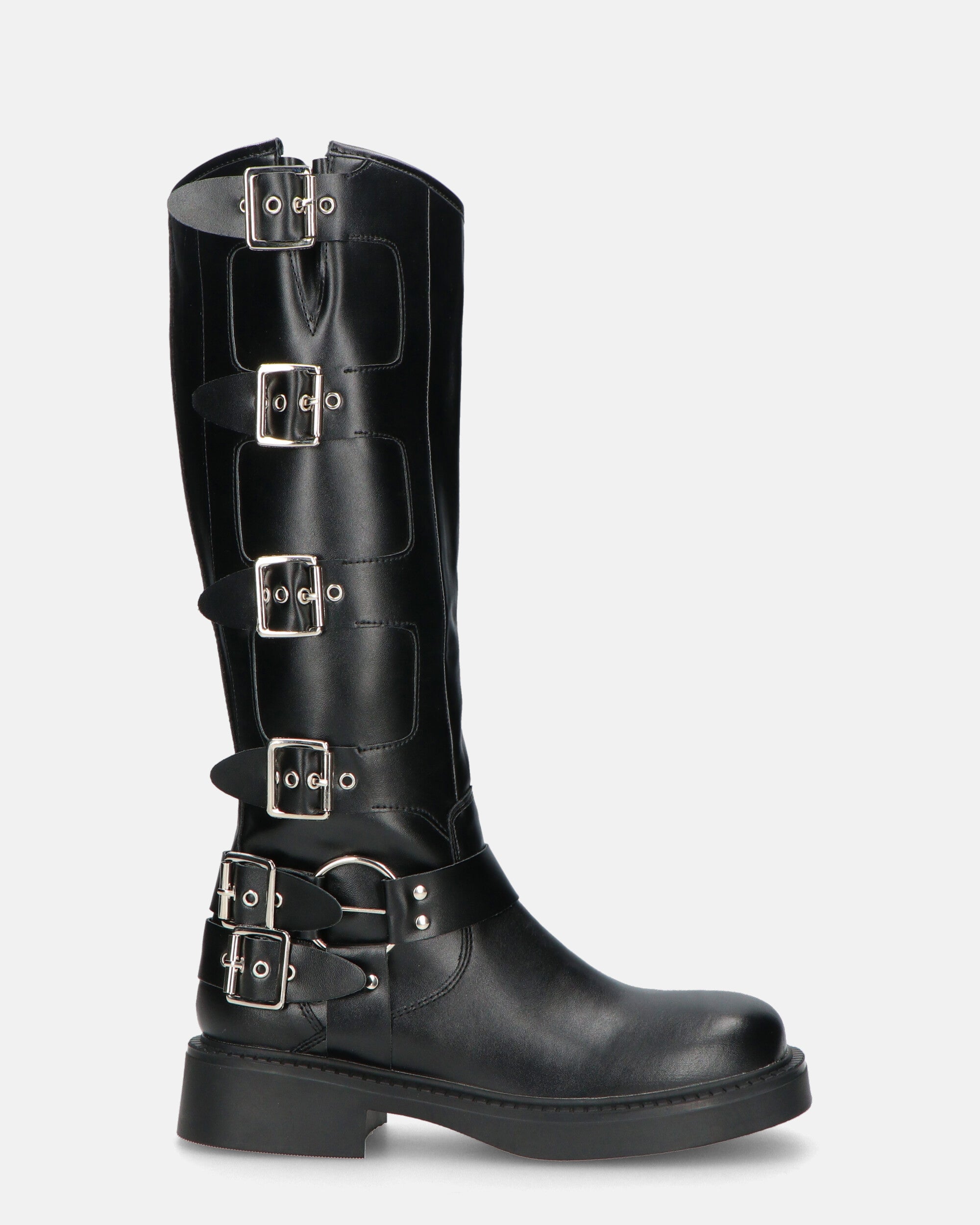 NYX - high amphibious boots with straps