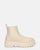 TULLY - white platform faux leather ankle boots