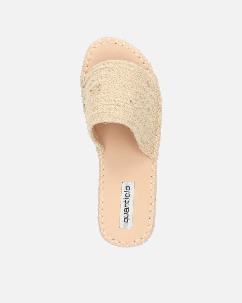 ALEXANDRA - beige platform sandal