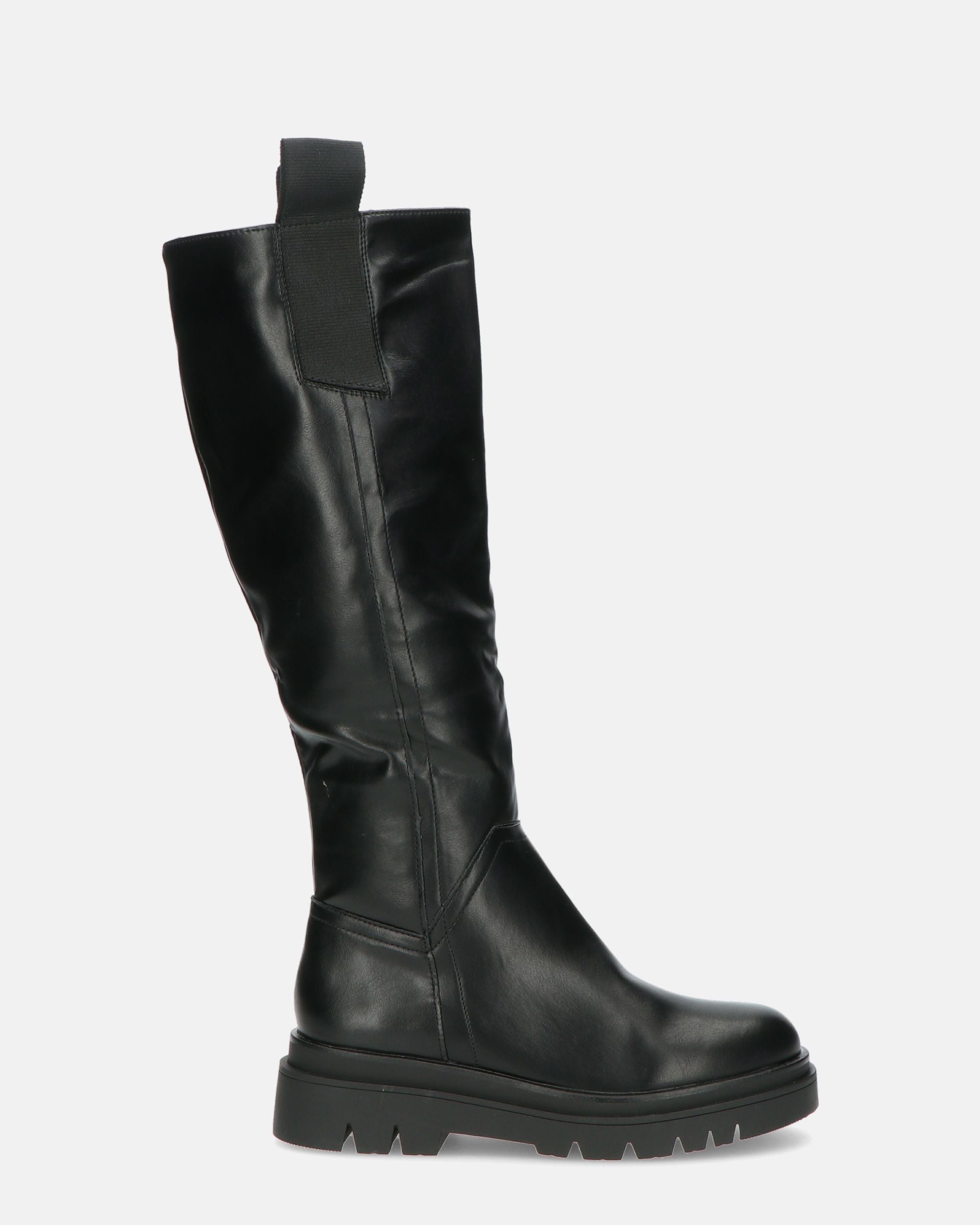 DETA - high boot in black with zip