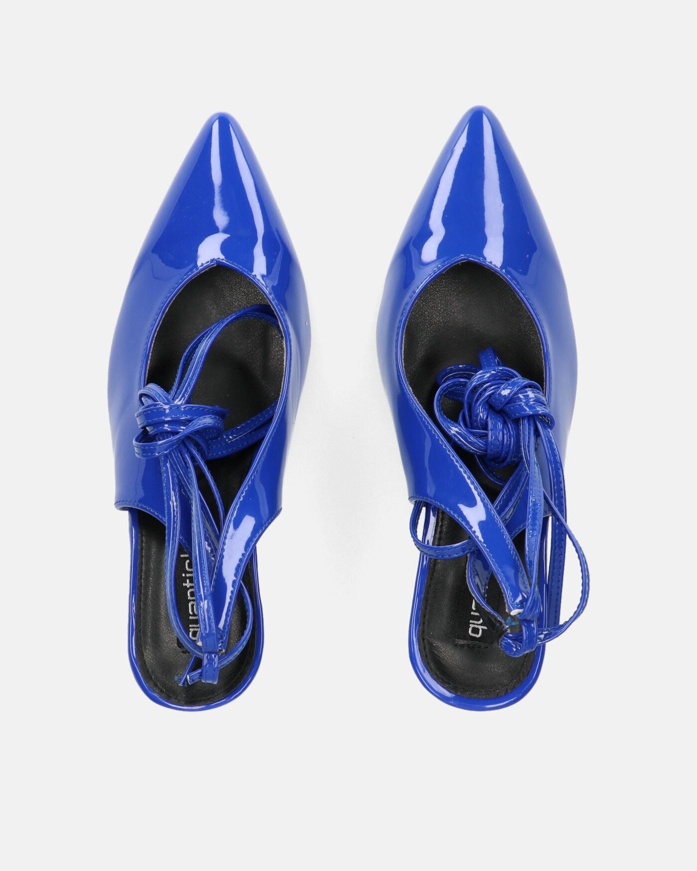 ADENIKE - blue glassy décolleté with laces