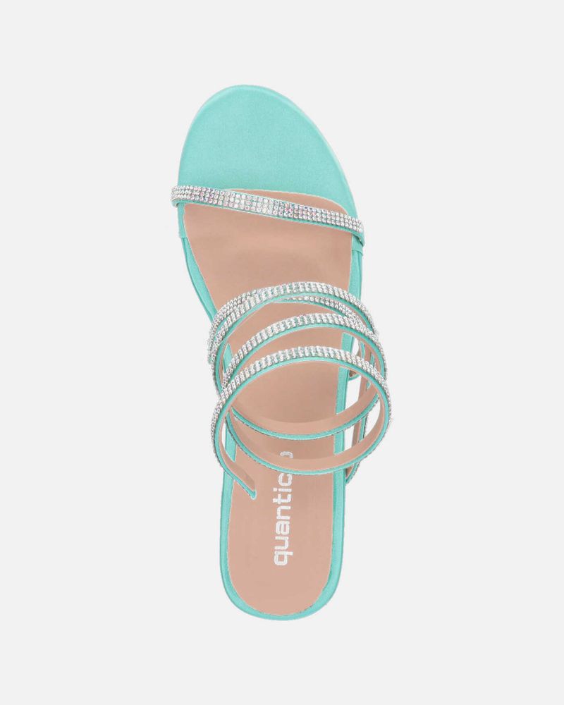 CONNIE - spiral diamonds sandals in light blue