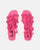 UNIQUE - fuchsia flat sandals with laces
