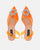 KENAN - orange perspex shoes with gemstone decoration on the toe