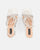 BIRGIT - white satin sandals with gems