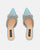 TABBY - light blue glitter shoes with gemstones bow