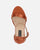SELENE - block heel sandals in copper satin