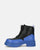 CHRISTIANE - blue PU zipper shoes
