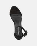 CAMILLA - black ankle strap heeled sandals