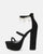 ALISIA - heeled sandals in black with decorations