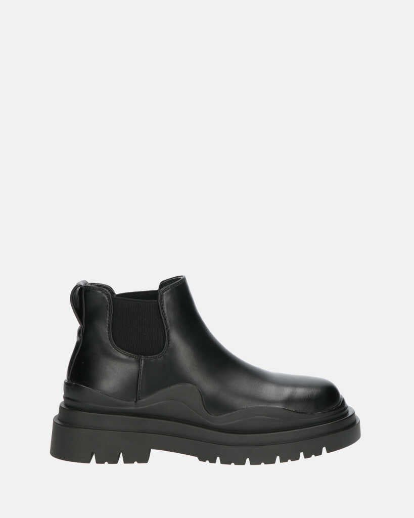 NOLINE - black chelsea boots with low heel