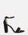 ANNIE - black ankle strap heeled sandals